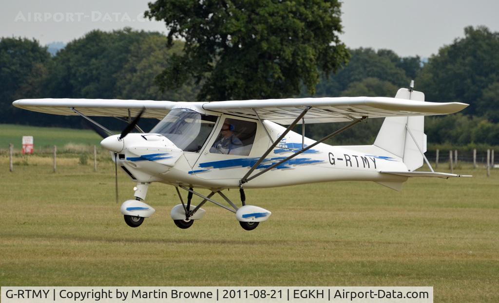 G-RTMY, 2005 Comco Ikarus C42 FB100 C/N 0502-6655, SHOT AT HEADCORN