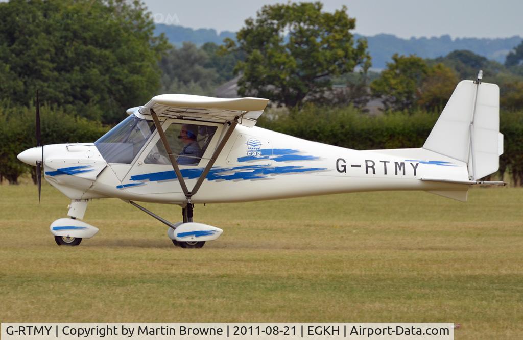 G-RTMY, 2005 Comco Ikarus C42 FB100 C/N 0502-6655, SHOT AT HEADCORN