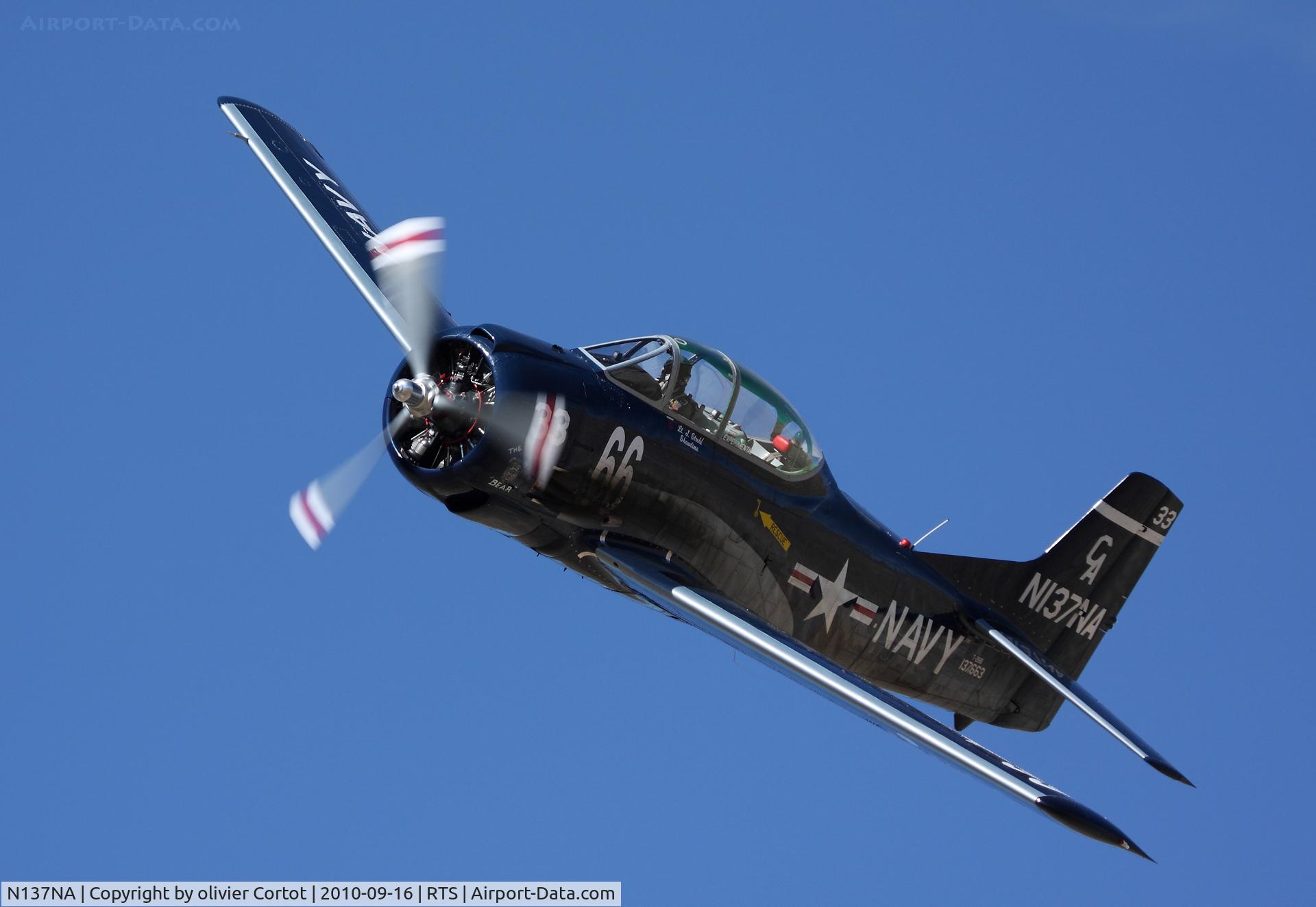 N137NA, North American T-28B Trojan C/N 200-26 (137663), Reno, an unforgettable experience.