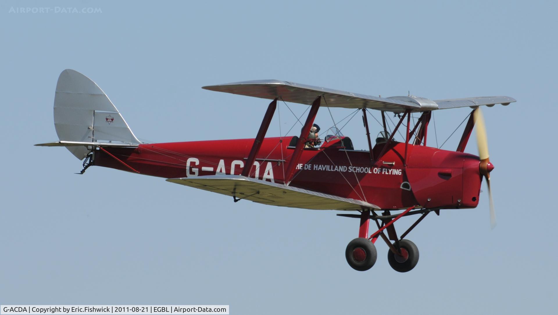 G-ACDA, 1934 De Havilland DH-82A Tiger Moth II C/N 3175, The de Havilland Moth Club International Moth Rally, celebrating the 80th anniversary of the DH82 Tiger Moth. Held at Belvoir Castle. A most enjoyable day.