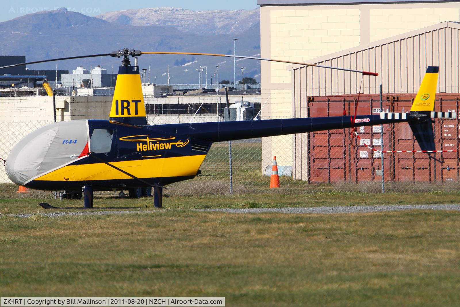 ZK-IRT, Robinson R44 II C/N 10184, parked up
