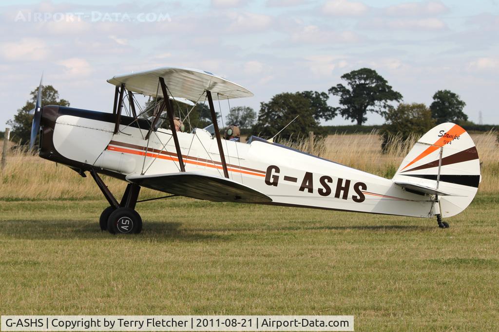 G-ASHS, 1946 Stampe-Vertongen SV-4C(G) C/N 265, Guest at the 80th Anniversary De Havilland Moth Club International Rally at Belvoir Castle , United Kingdom