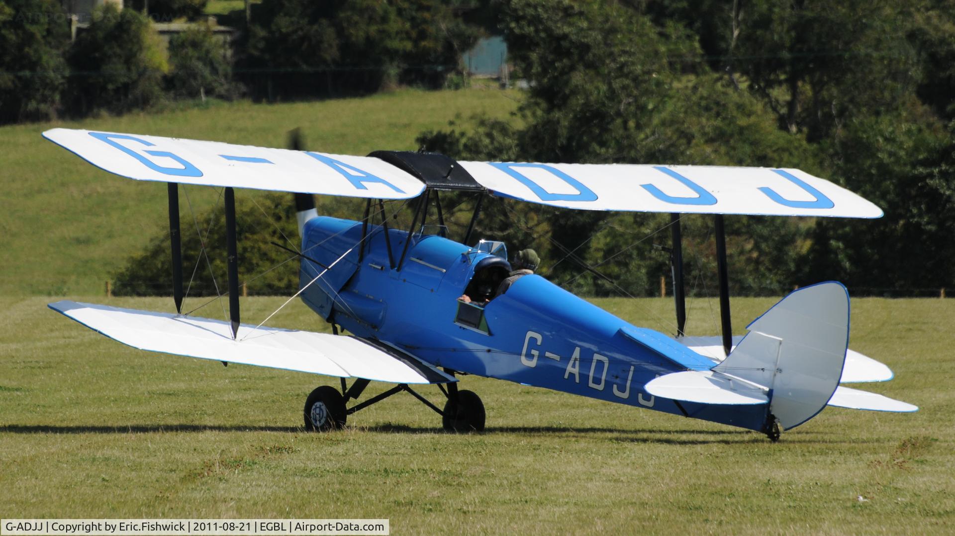 G-ADJJ, 1935 De Havilland DH-82A Tiger Moth II C/N 3386, 1. The de Havilland Moth Club International Moth Rally, celebrating the 80th anniversary of the DH82 Tiger Moth. Held at Belvoir Castle. A most enjoyable day.