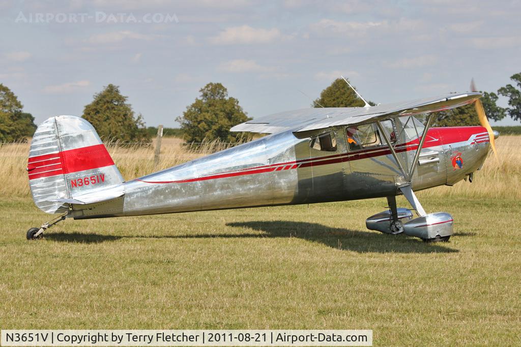 N3651V, 1948 Cessna 140 C/N 14922, Guest at the 80th Anniversary De Havilland Moth Club International Rally at Belvoir Castle , United Kingdom