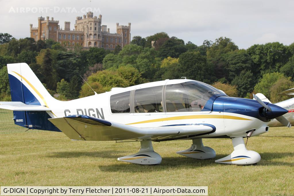 G-DIGN, 2008 Robin DR-400-180 Regent Regent C/N 2651, Guest at the 80th Anniversary De Havilland Moth Club International Rally at Belvoir Castle , United Kingdom