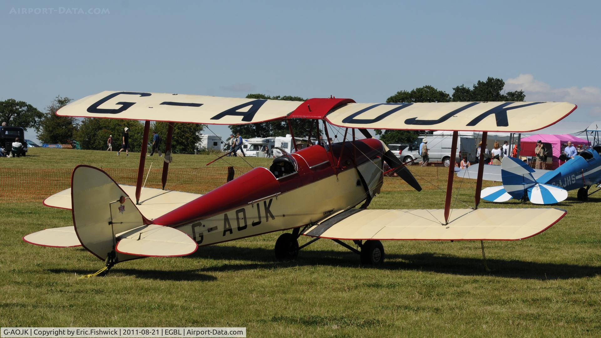 G-AOJK, 1939 De Havilland DH-82A Tiger Moth II C/N 82813, 2. The de Havilland Moth Club International Moth Rally, celebrating the 80th anniversary of the DH82 Tiger Moth. Held at Belvoir Castle. A most enjoyable day.