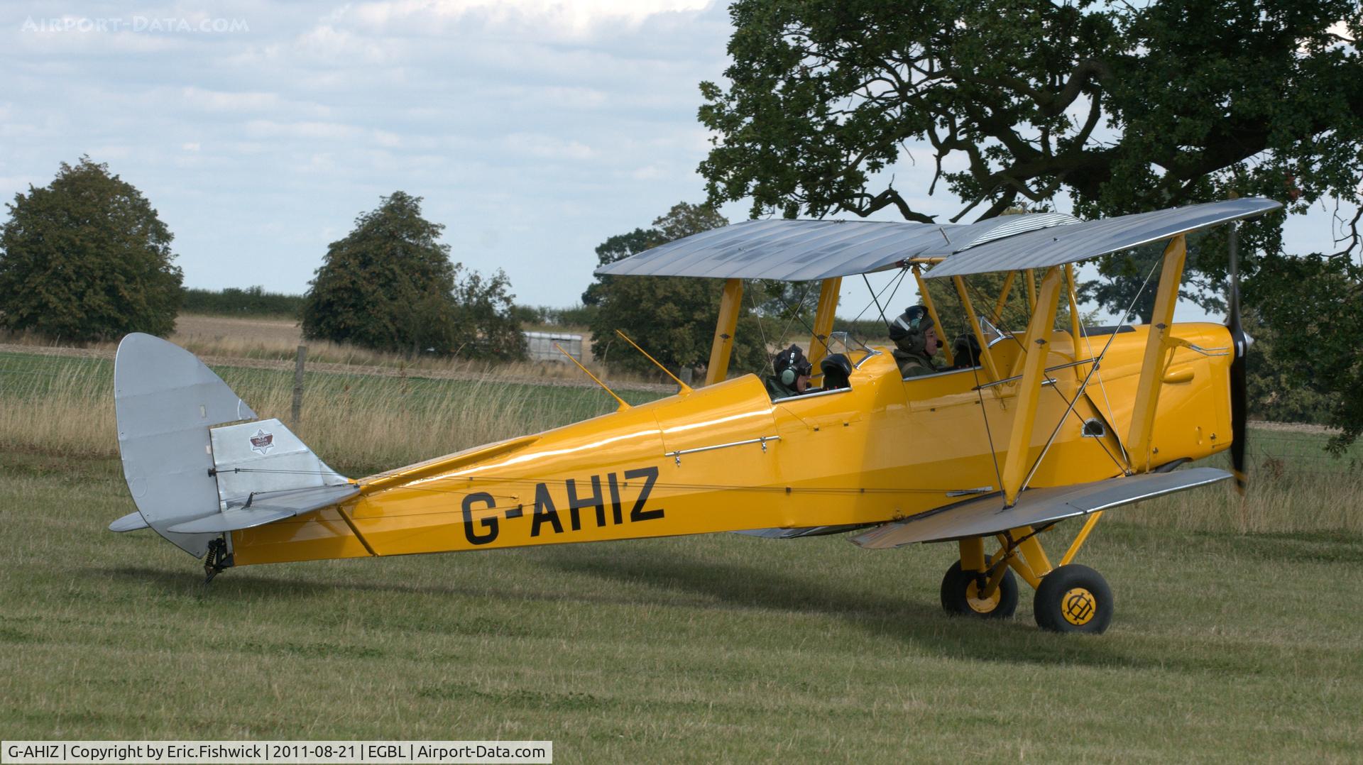 G-AHIZ, 1944 De Havilland DH-82A Tiger Moth II C/N 4610, 2. The de Havilland Moth Club International Moth Rally, celebrating the 80th anniversary of the DH82 Tiger Moth. Held at Belvoir Castle. A most enjoyable day.