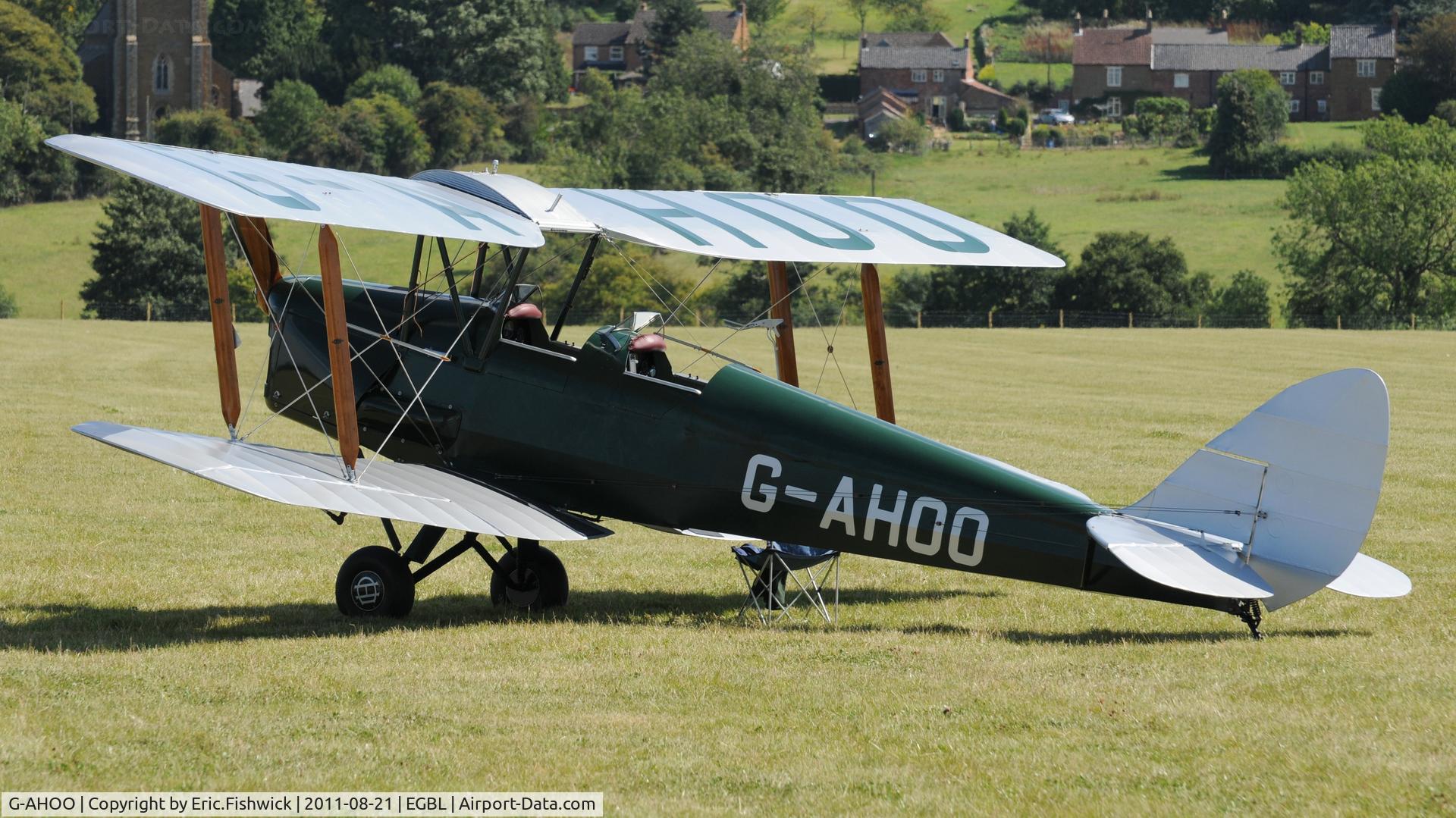 G-AHOO, 1943 De Havilland DH-82A Tiger Moth II C/N 86149, 1. The de Havilland Moth Club International Moth Rally, celebrating the 80th anniversary of the DH82 Tiger Moth. Held at Belvoir Castle. A most enjoyable day.