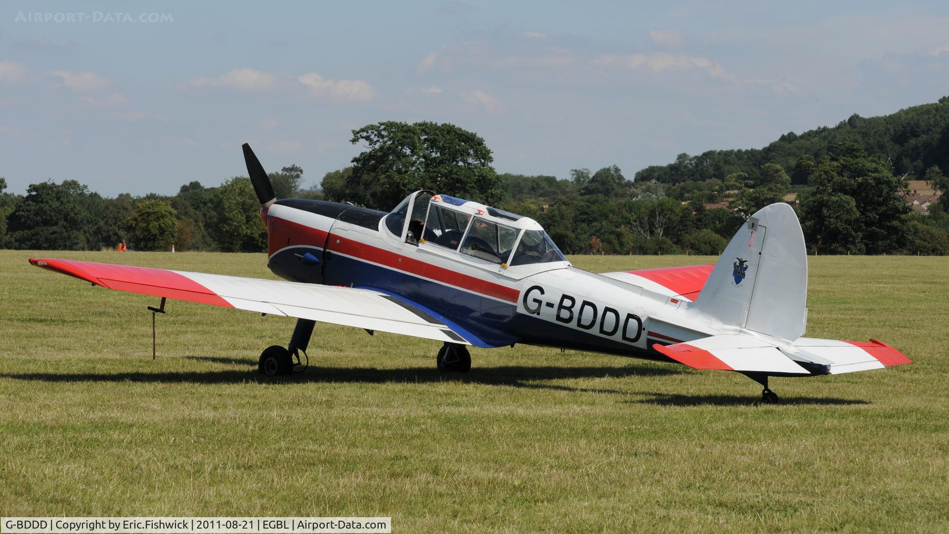 G-BDDD, 1951 De Havilland DHC-1 Chipmunk T.10 C/N C1/0326, 1. The de Havilland Moth Club International Moth Rally, celebrating the 80th anniversary of the DH82 Tiger Moth. Held at Belvoir Castle. A most enjoyable day.