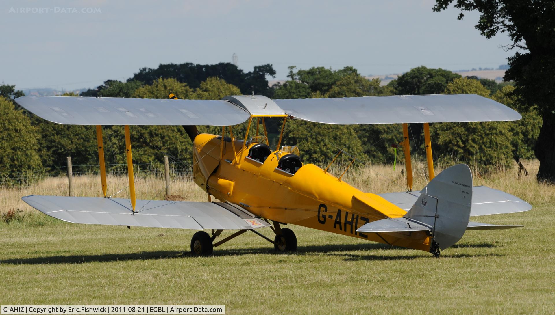 G-AHIZ, 1944 De Havilland DH-82A Tiger Moth II C/N 4610, 1. The de Havilland Moth Club International Moth Rally, celebrating the 80th anniversary of the DH82 Tiger Moth. Held at Belvoir Castle. A most enjoyable day.