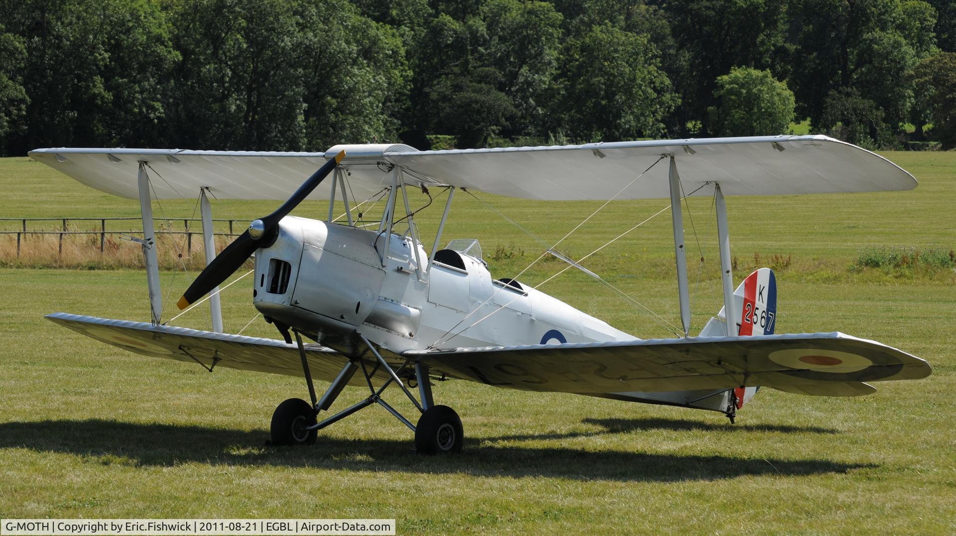 G-MOTH, 1942 De Havilland DH-82A Tiger Moth II C/N 85340, 3. K2567 The de Havilland Moth Club International Moth Rally, celebrating the 80th anniversary of the DH82 Tiger Moth. Held at Belvoir Castle. A most enjoyable day.