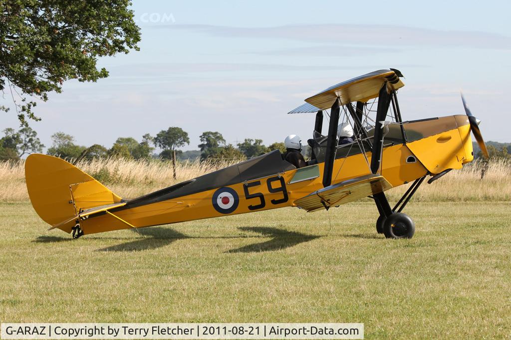 G-ARAZ, 1940 De Havilland DH-82A Tiger Moth II C/N 82867, Participant at the 80th Anniversary De Havilland Moth Club International Rally at Belvoir Castle , United Kingdom