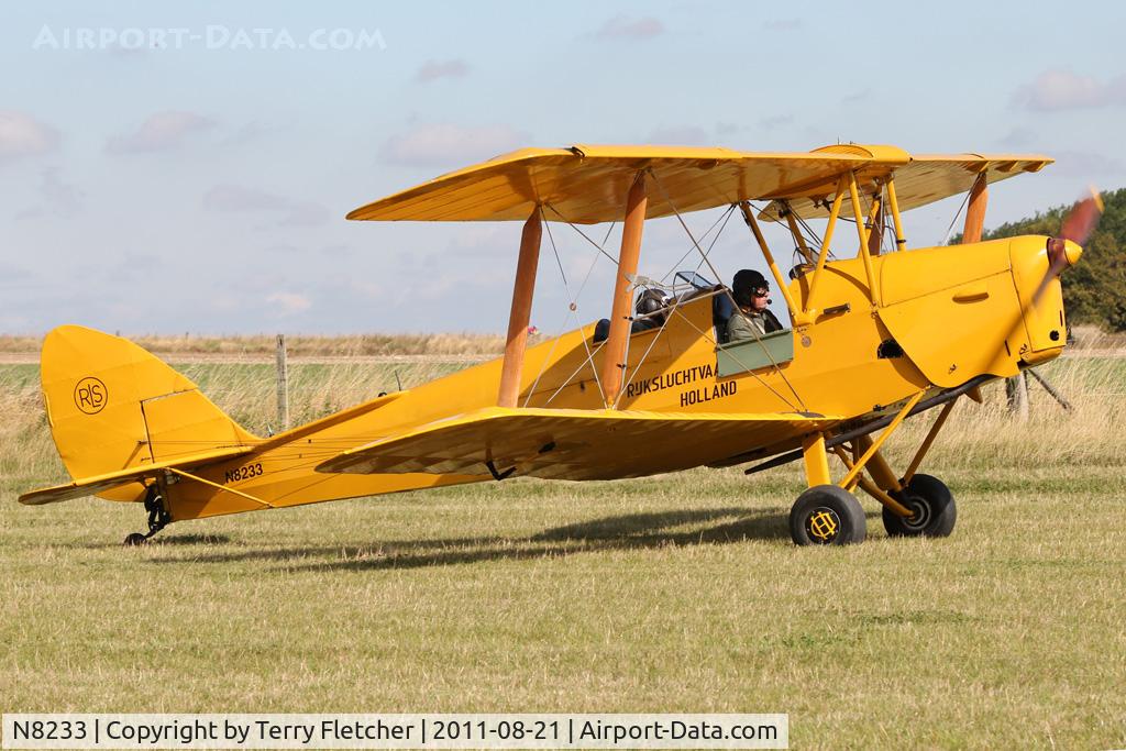 N8233, 1944 De Havilland DH-82A Tiger Moth II C/N 85959, Participant at the 80th Anniversary De Havilland Moth Club International Rally at Belvoir Castle , United Kingdom
