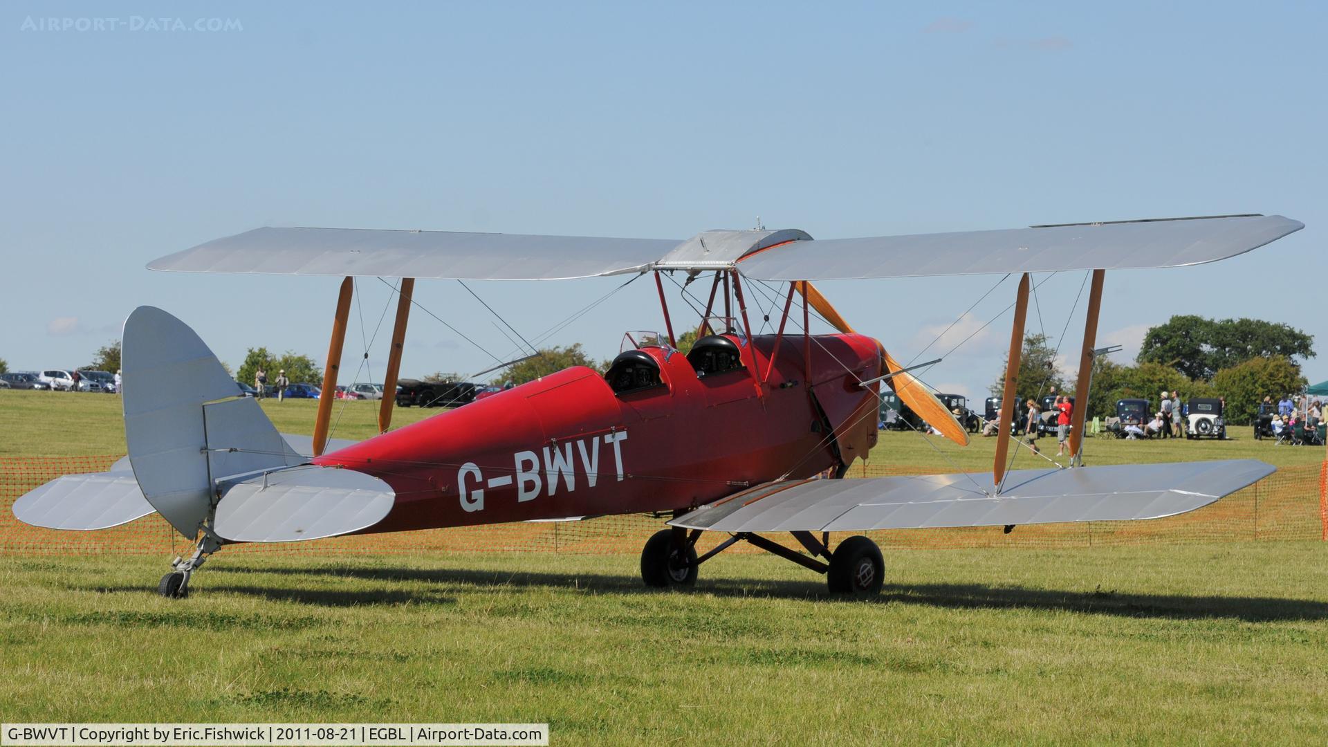 G-BWVT, 1942 De Havilland Australia DH-82A Tiger Moth C/N DHA1039, 2. The de Havilland Moth Club International Moth Rally, celebrating the 80th anniversary of the DH82 Tiger Moth. Held at Belvoir Castle. A most enjoyable day.