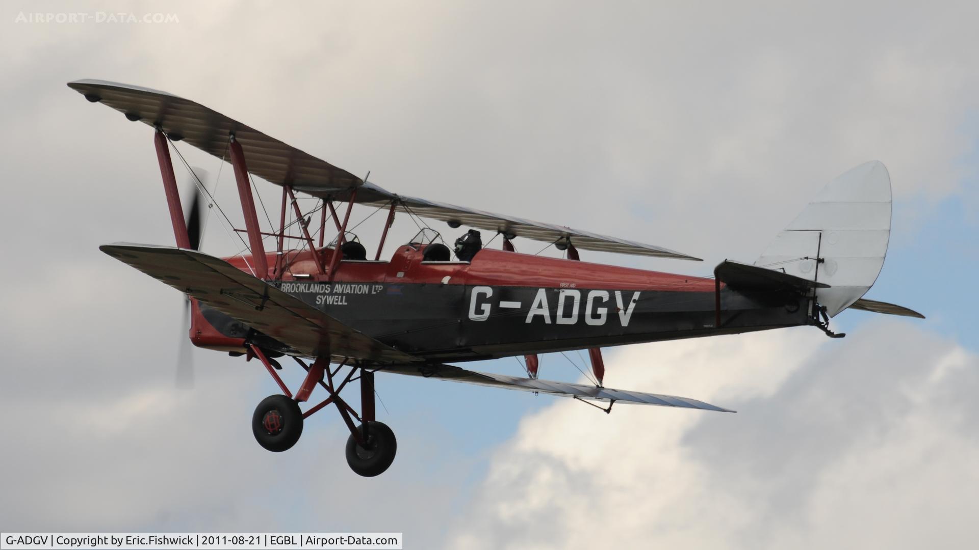 G-ADGV, 1935 De Havilland DH-82A Tiger Moth II C/N 3340, 41. The de Havilland Moth Club International Moth Rally, celebrating the 80th anniversary of the DH82 Tiger Moth. Held at Belvoir Castle. A most enjoyable day.