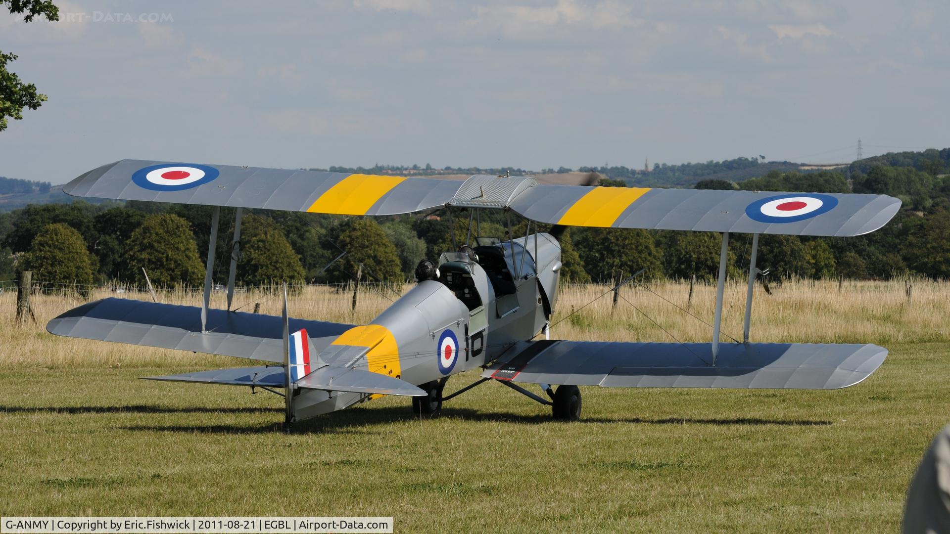 G-ANMY, 1942 De Havilland DH-82A Tiger Moth II C/N 85466, 2. The de Havilland Moth Club International Moth Rally, celebrating the 80th anniversary of the DH82 Tiger Moth. Held at Belvoir Castle. A most enjoyable day.