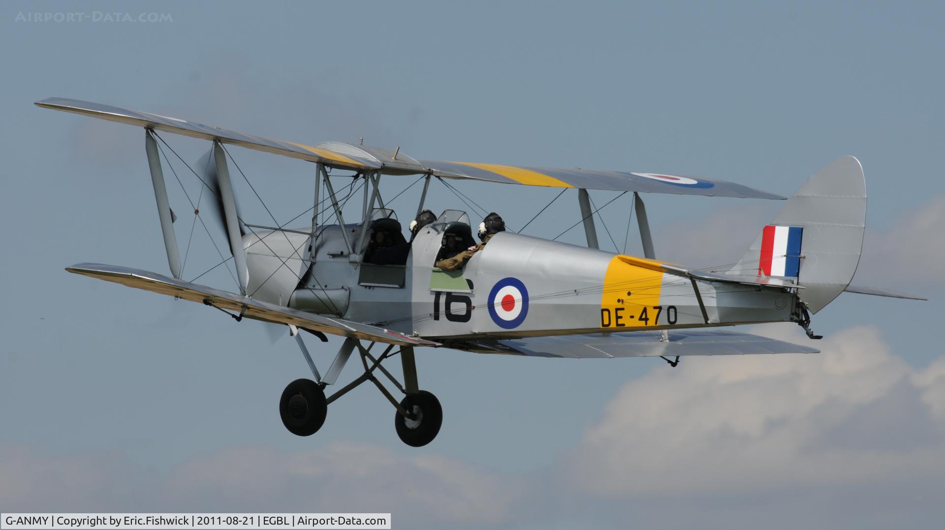 G-ANMY, 1942 De Havilland DH-82A Tiger Moth II C/N 85466, 3. The de Havilland Moth Club International Moth Rally, celebrating the 80th anniversary of the DH82 Tiger Moth. Held at Belvoir Castle. A most enjoyable day.