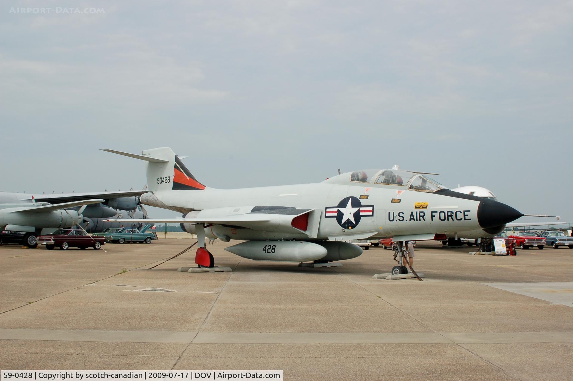 59-0428, McDonnell F-101B Voodoo C/N 752, McDonnell F-101B Voodoo at the Air Mobility Command Museum, Dover AFB, DE
