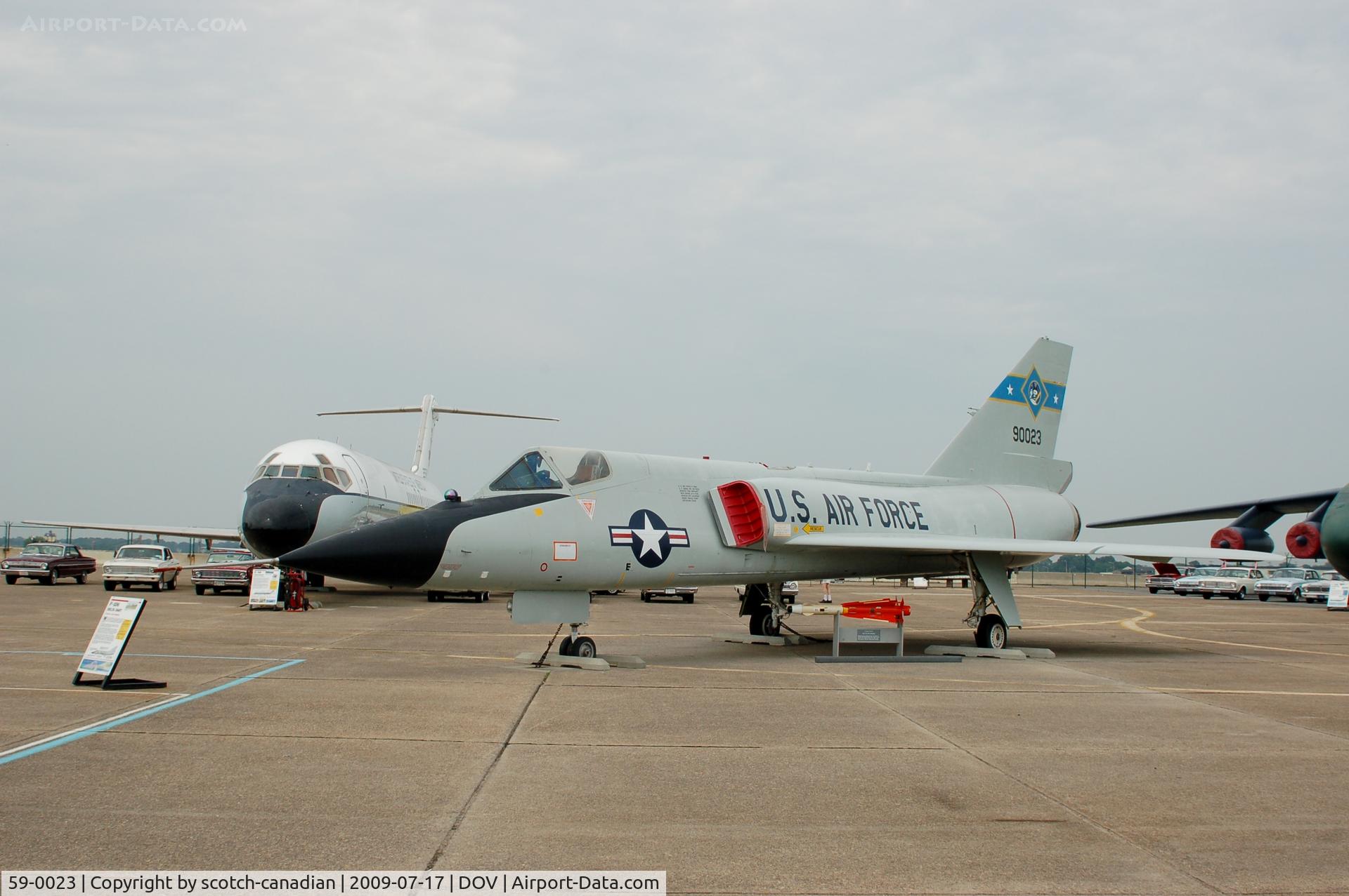 59-0023, 1959 Convair F-106A Delta Dart C/N 8-24-152, Convair F-106A Delta Dart at the Air Mobility Command Museum, Dover AFB, Dover, DE