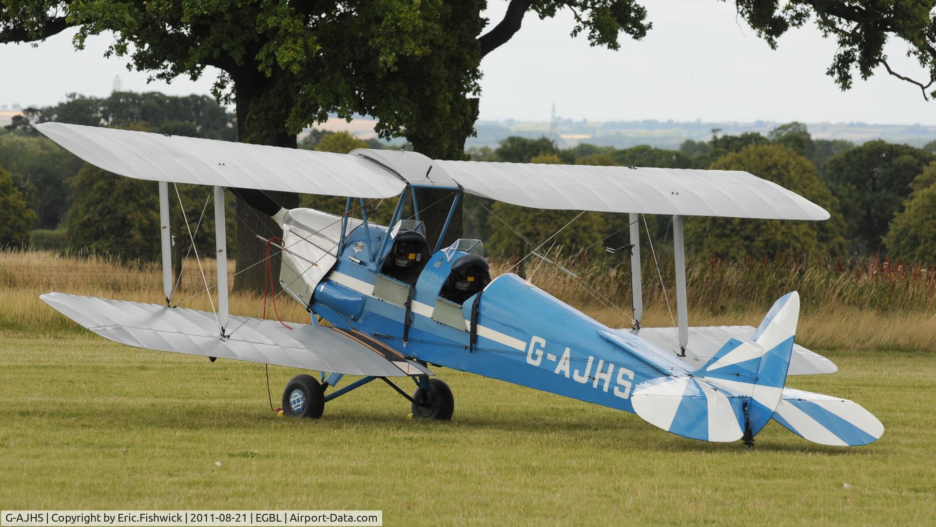 G-AJHS, 1941 De Havilland DH-82A Tiger Moth II C/N 82121, 1. The de Havilland Moth Club International Moth Rally, celebrating the 80th anniversary of the DH82 Tiger Moth. Held at Belvoir Castle. A most enjoyable day.