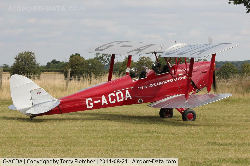 G-ACDA, 1934 De Havilland DH-82A Tiger Moth II C/N 3175, Participant at the 80th Anniversary De Havilland Moth Club International Rally at Belvoir Castle , United Kingdom