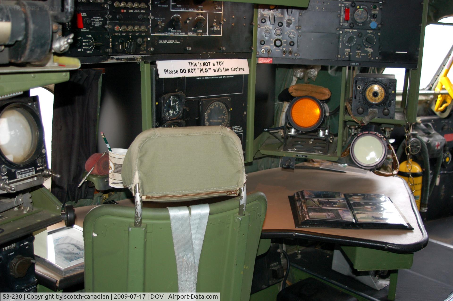 53-230, Boeing KC-97L Stratofreighter C/N 17012, Boeing KC-97L Stratotanker Navigator Position at the Air Mobility Command Museum, Dover AFB, Dover, DE