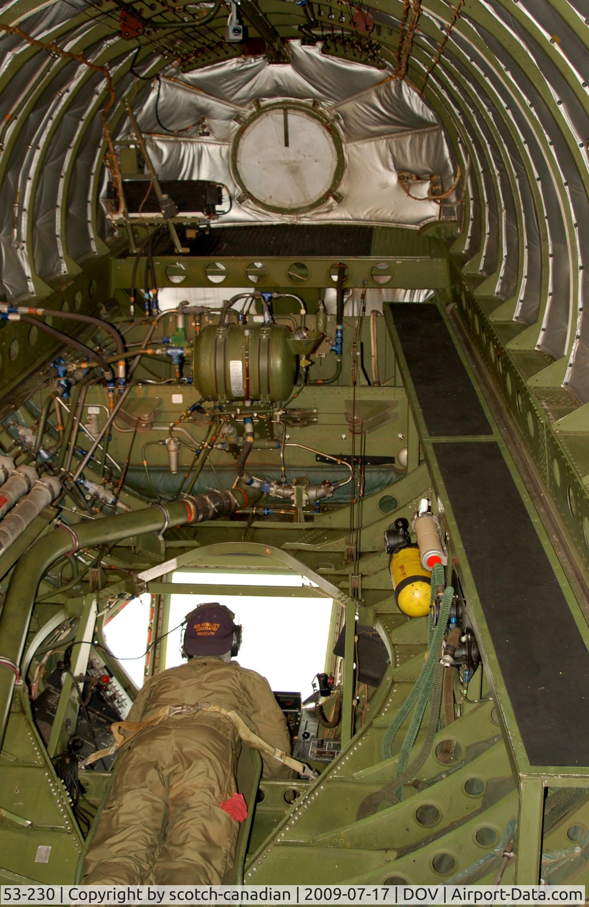 53-230, Boeing KC-97L Stratofreighter C/N 17012, Boeing KC-97L Stratotanker Boom Operator Position at the Air Mobility Command Museum, Dover AFB, Dover, DE