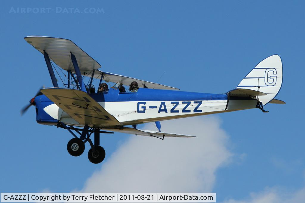 G-AZZZ, 1944 De Havilland DH-82A Tiger Moth II C/N 86311, Participant at the 80th Anniversary De Havilland Moth Club International Rally at Belvoir Castle , United Kingdom