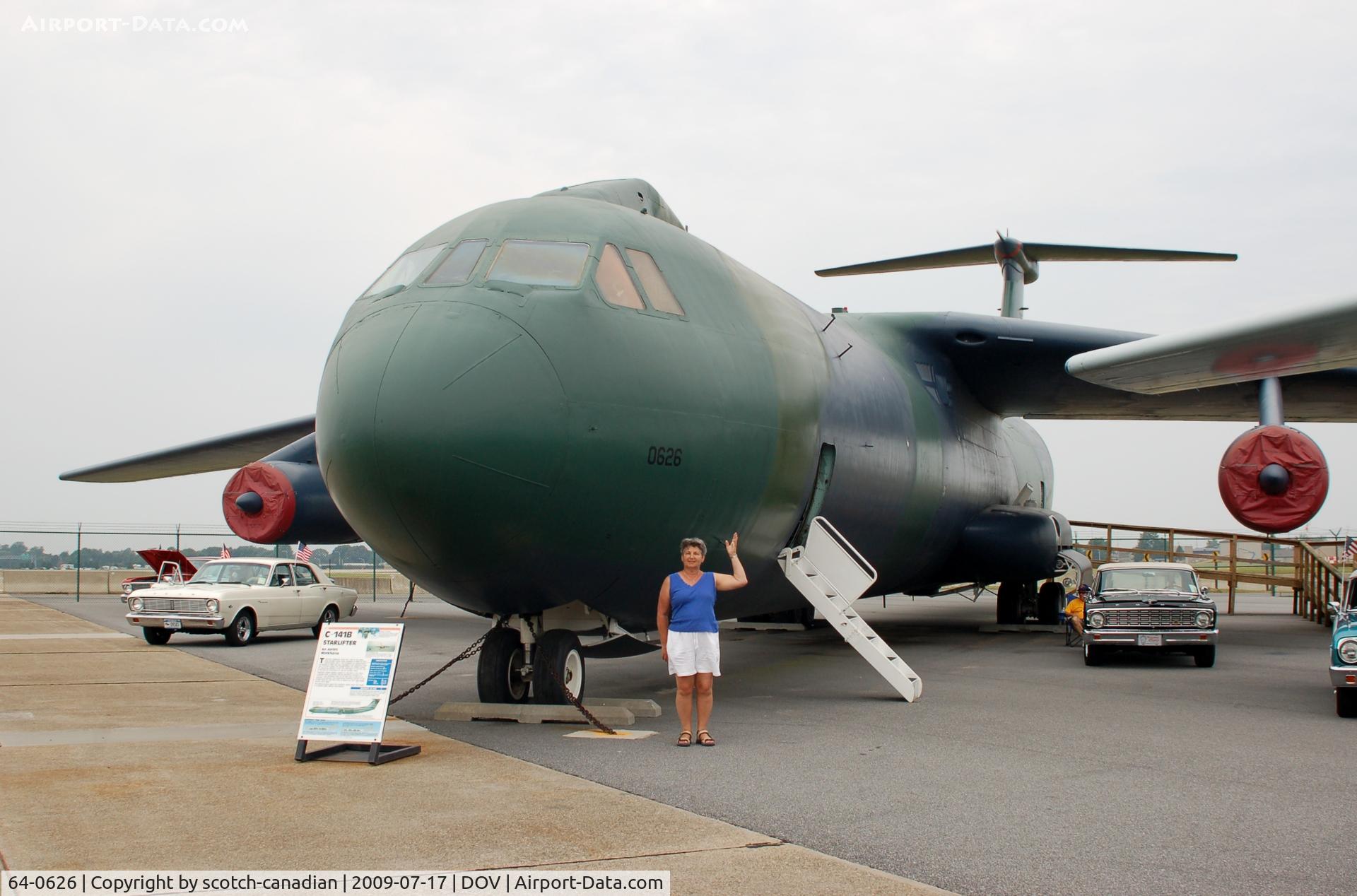 64-0626, 1964 Lockheed C-141B Starlifter C/N 300-6039, 1964 Lockheed C-141B Starlifter and Ford Falcons at the Air Mobility Command Museum, Dover AFB, Dover, DE