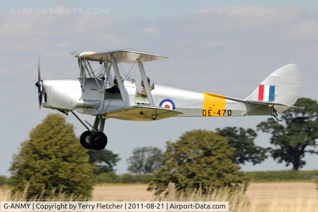 G-ANMY, 1942 De Havilland DH-82A Tiger Moth II C/N 85466, Participant at the 80th Anniversary De Havilland Moth Club International Rally at Belvoir Castle , United Kingdom