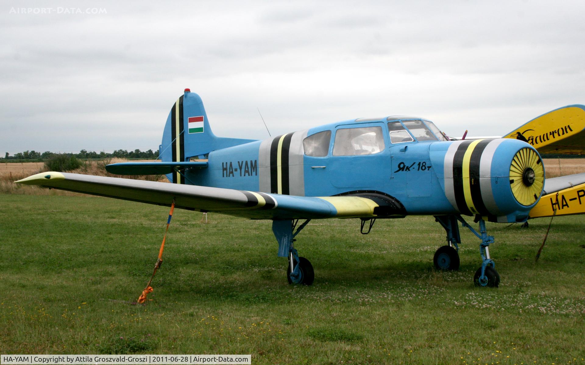 HA-YAM, 1981 Yakovlev Yak-18T C/N 22202047812, Györszentiván-Böny Airfield - Hungary