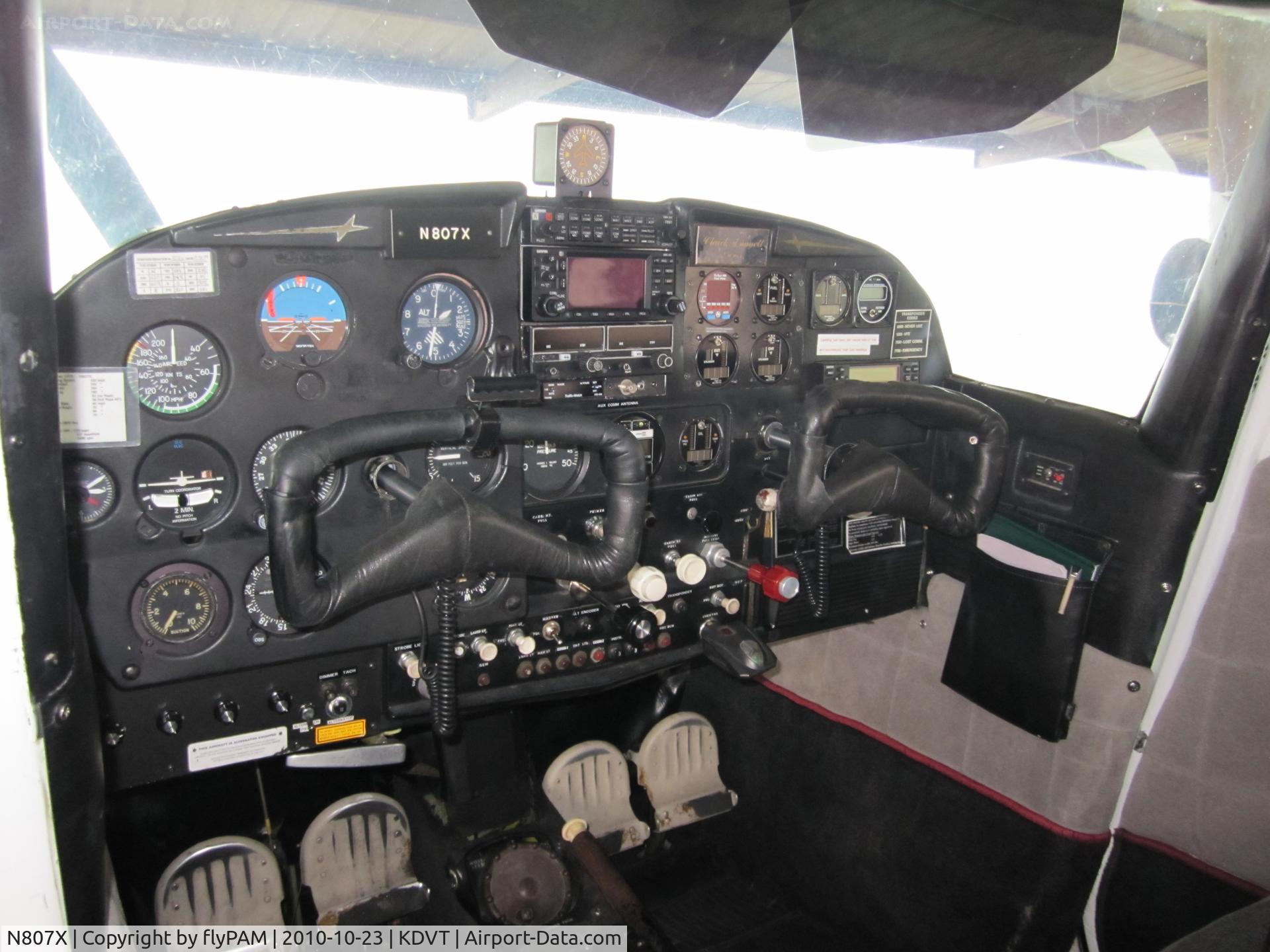 N807X, 1961 Cessna 182D Skylane C/N 18253207, Instrument panel after all electronic (NOT glass) upgrade.