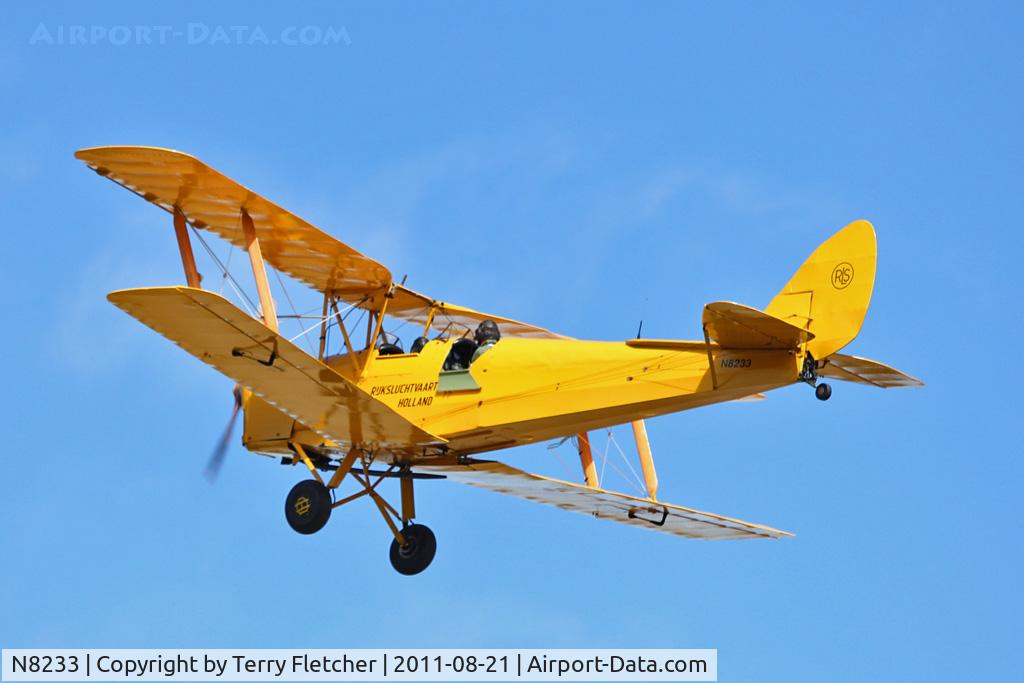 N8233, 1944 De Havilland DH-82A Tiger Moth II C/N 85959, Participant at the 80th Anniversary De Havilland Moth Club International Rally at Belvoir Castle , United Kingdom