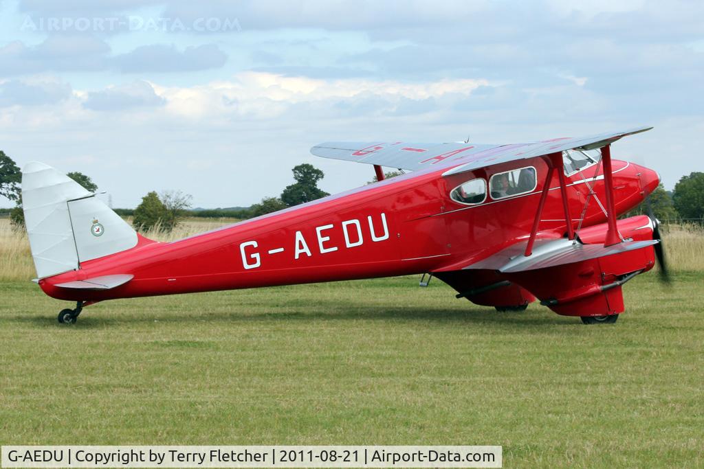 G-AEDU, 1937 De Havilland DH-90A Dragonfly C/N 7526, Participant at the 80th Anniversary De Havilland Moth Club International Rally at Belvoir Castle , United Kingdom