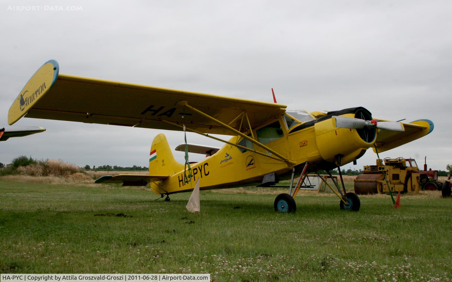 HA-PYC, 1969 PZL-Okecie PZL-101A Gawron C/N 119292, Györszentiván-Böny Airfield - Hungary