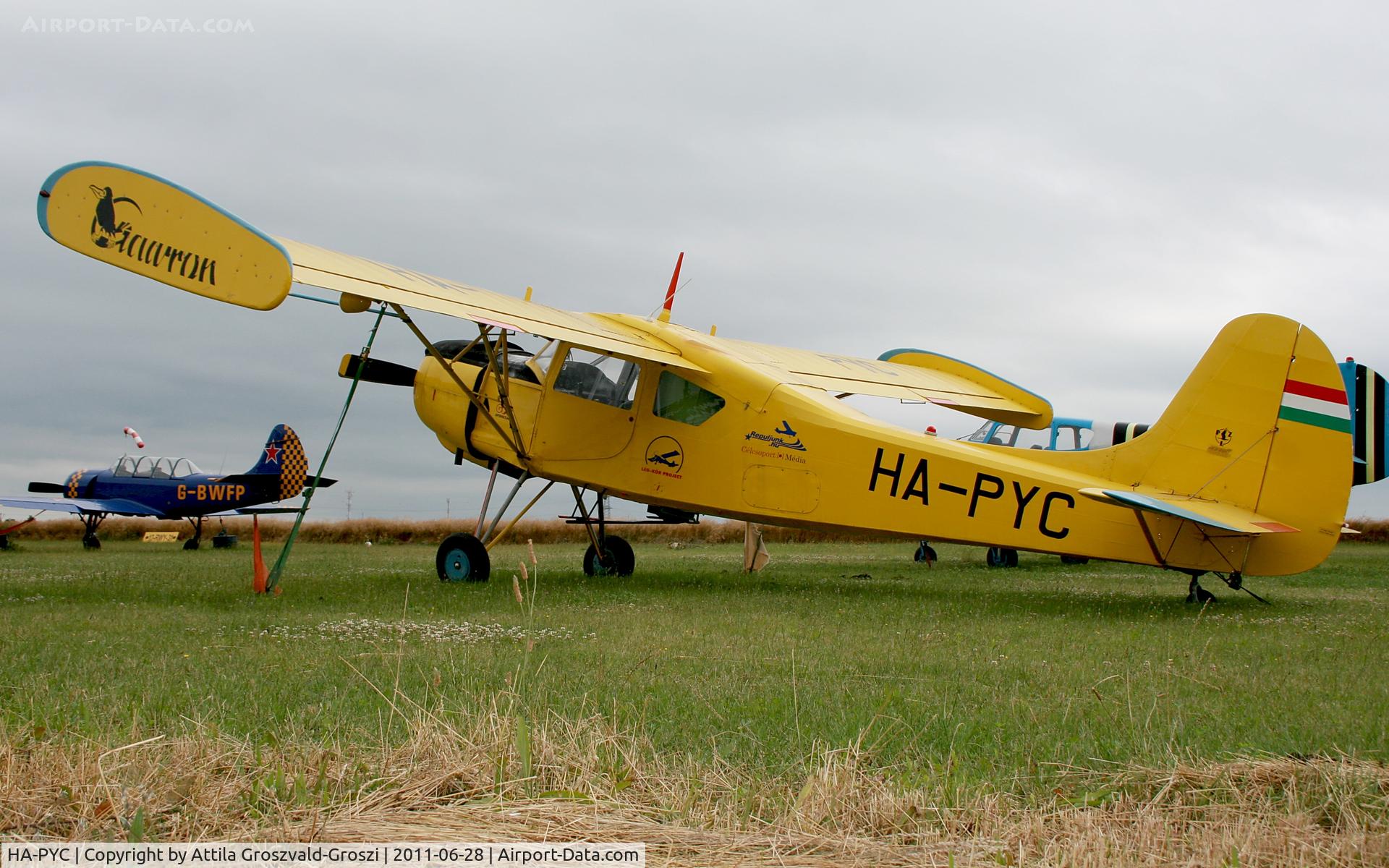 HA-PYC, 1969 PZL-Okecie PZL-101A Gawron C/N 119292, Györszentiván-Böny Airfield - Hungary