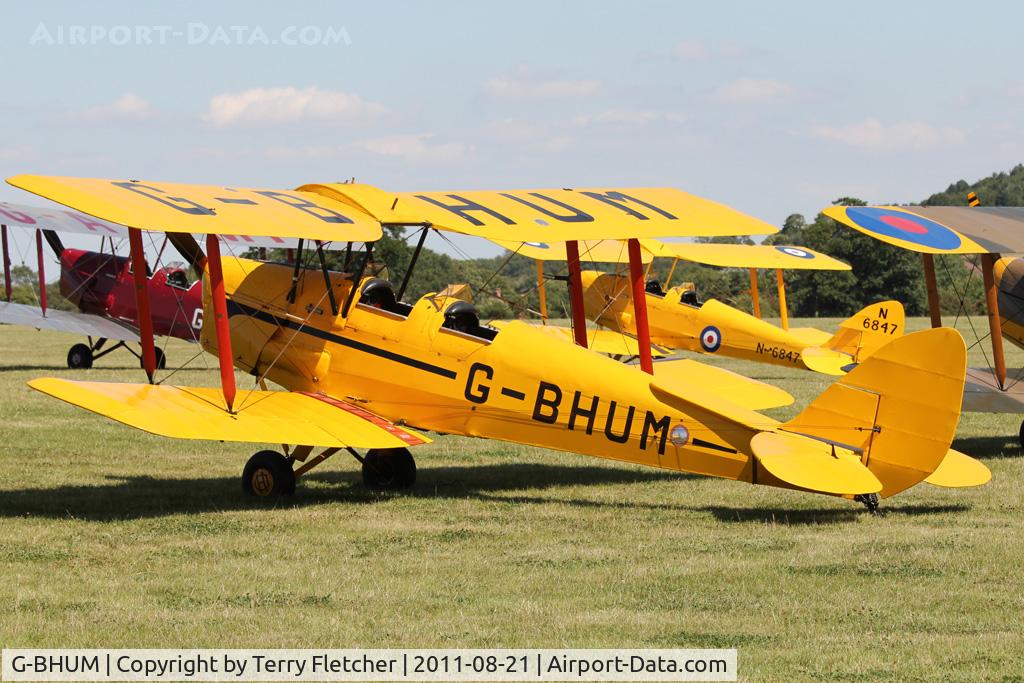 G-BHUM, 1944 De Havilland DH-82A Tiger Moth II C/N 85453, Participant at the 80th Anniversary De Havilland Moth Club International Rally at Belvoir Castle , United Kingdom