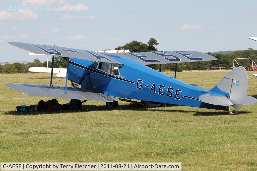 G-AESE, 1937 De Havilland DH.87B Hornet Moth C/N 8108, Participant at the 80th Anniversary De Havilland Moth Club International Rally at Belvoir Castle , United Kingdom