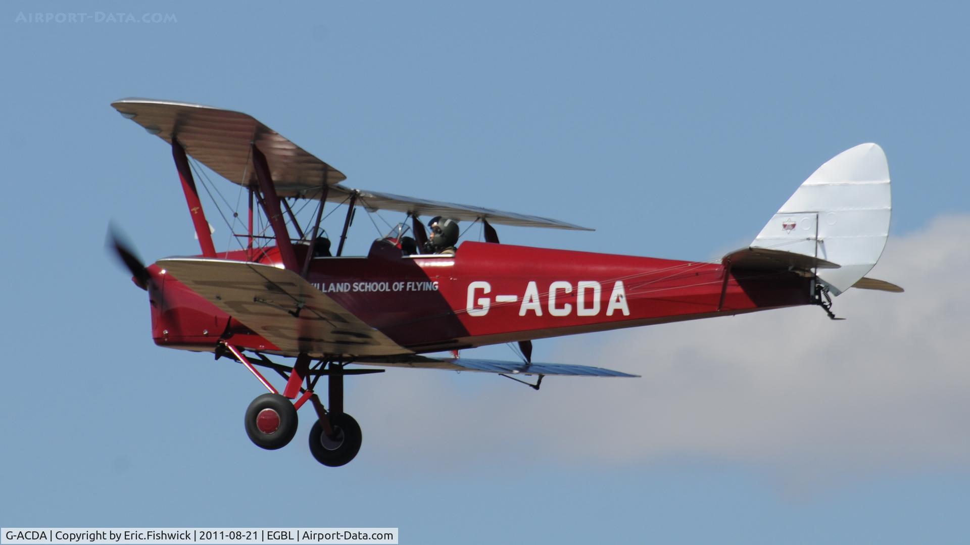 G-ACDA, 1934 De Havilland DH-82A Tiger Moth II C/N 3175, 41. The de Havilland Moth Club International Moth Rally, celebrating the 80th anniversary of the DH82 Tiger Moth. Held at Belvoir Castle. A most enjoyable day.
