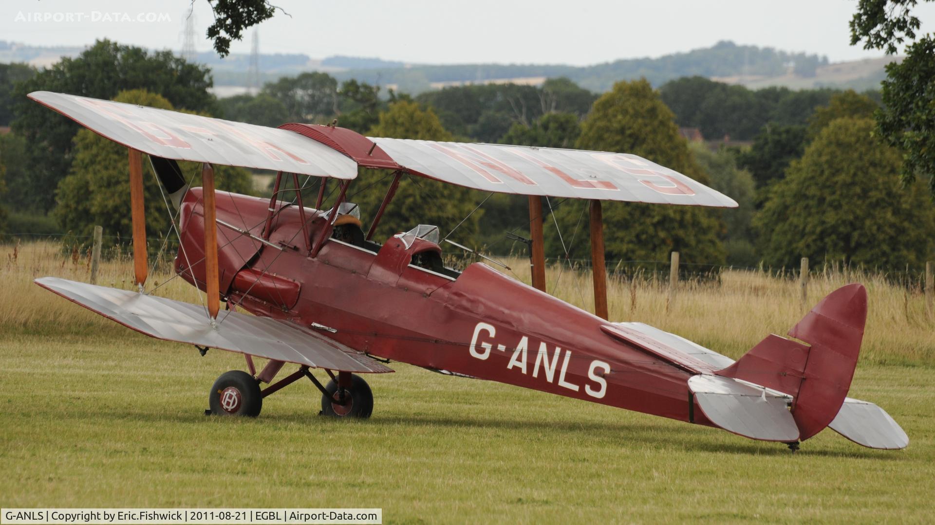 G-ANLS, 1944 De Havilland DH-82A Tiger Moth II C/N 85862, 1. The de Havilland Moth Club International Moth Rally, celebrating the 80th anniversary of the DH82 Tiger Moth. Held at Belvoir Castle. A most enjoyable day.