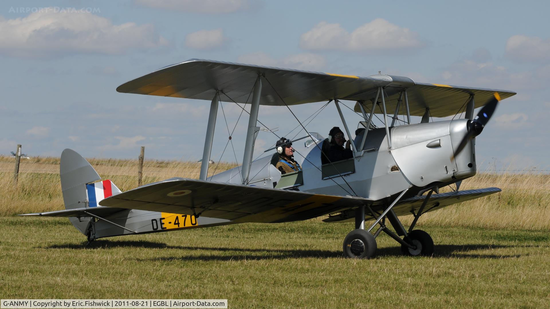 G-ANMY, 1942 De Havilland DH-82A Tiger Moth II C/N 85466, 4. The de Havilland Moth Club International Moth Rally, celebrating the 80th anniversary of the DH82 Tiger Moth. Held at Belvoir Castle. A most enjoyable day.