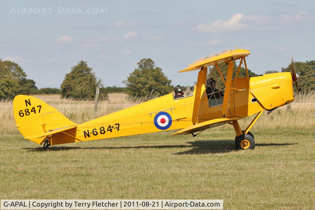 G-APAL, 1939 De Havilland DH-82A Tiger Moth II C/N 82102, Participant at the 80th Anniversary De Havilland Moth Club International Rally at Belvoir Castle , United Kingdom