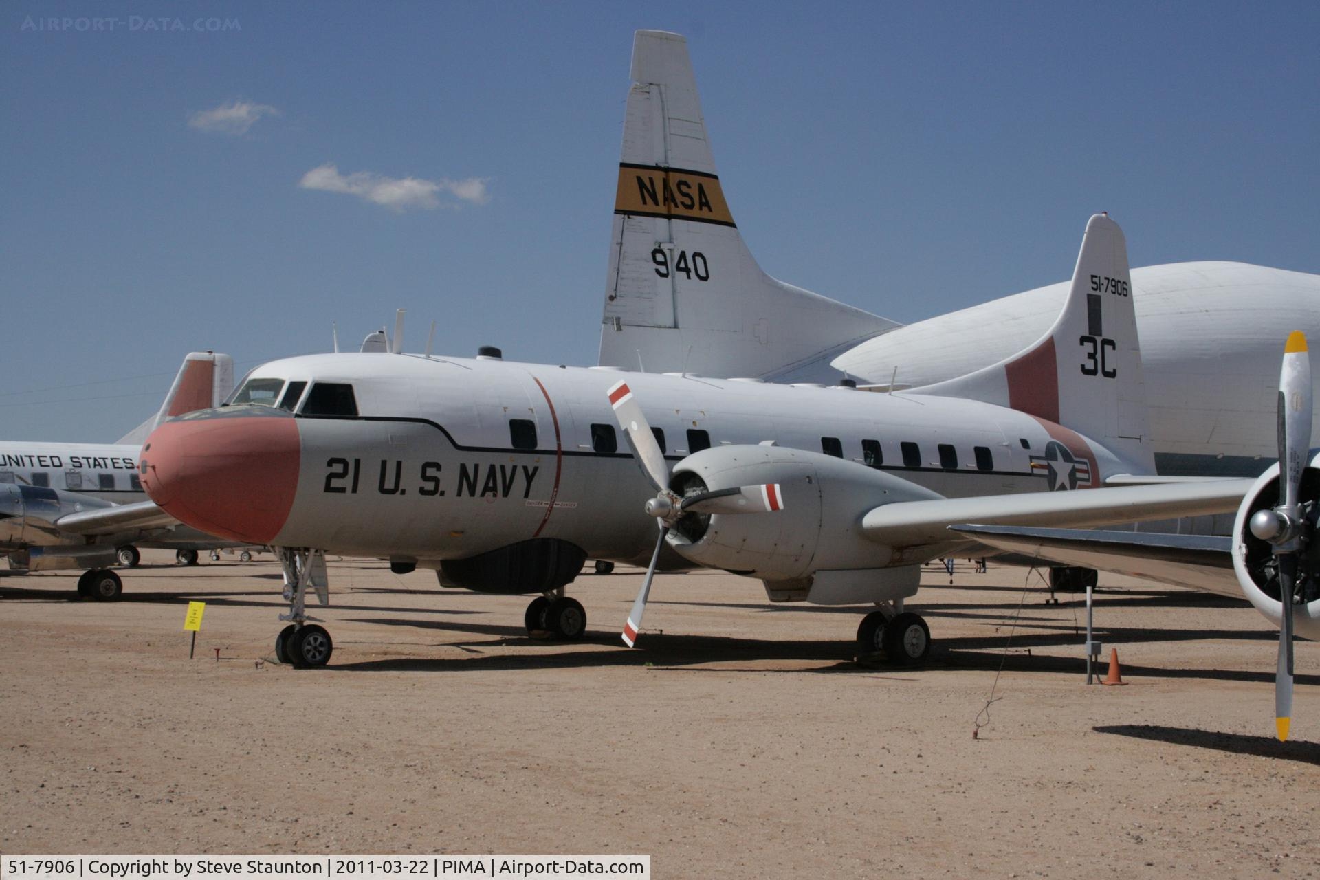 51-7906, 1951 Convair T-29B C/N 240-318, Taken at Pima Air and Space Museum, in March 2011 whilst on an Aeroprint Aviation tour