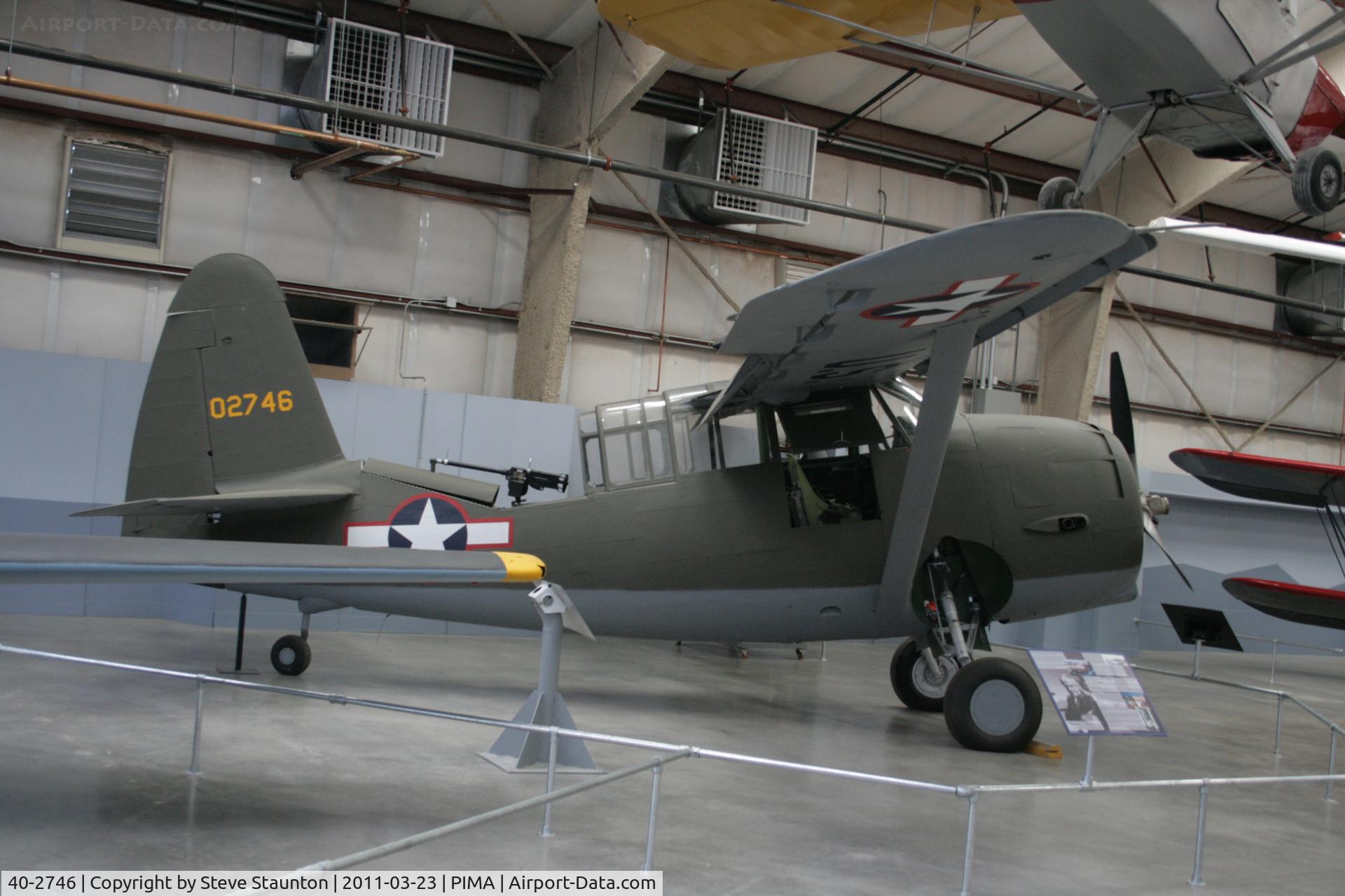 40-2746, 1940 Curtiss-Wright O-52 Owl C/N 14279, Taken at Pima Air and Space Museum, in March 2011 whilst on an Aeroprint Aviation tour