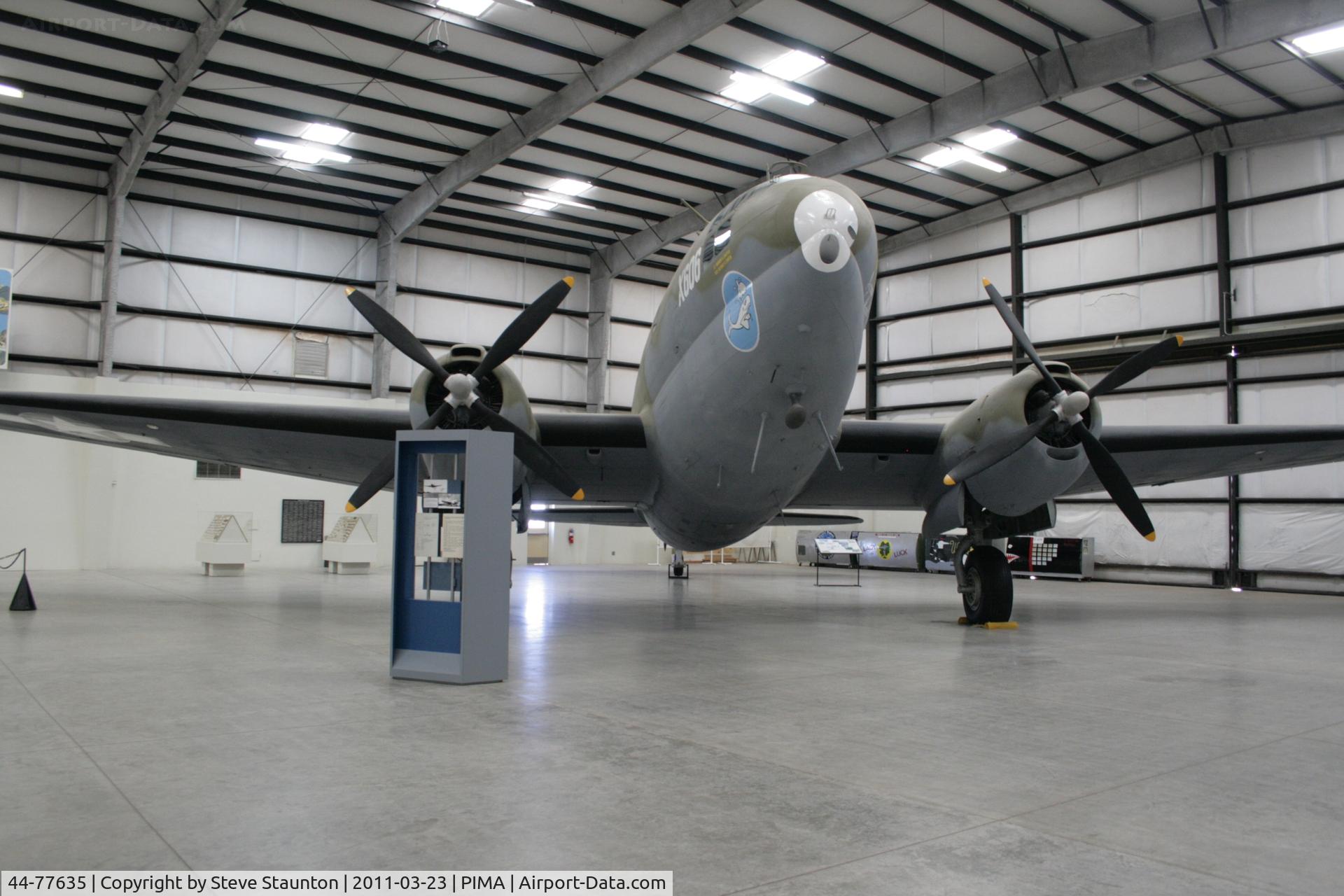 44-77635, 1944 Curtiss C-46D Commando C/N 33031, Taken at Pima Air and Space Museum, in March 2011 whilst on an Aeroprint Aviation tour