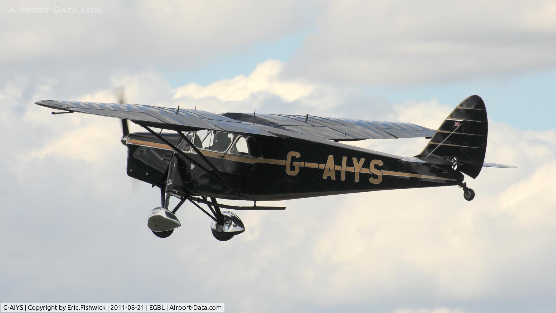 G-AIYS, 1934 De Havilland DH.85 Leopard Moth C/N 7089, 4. The de Havilland Moth Club International Moth Rally, celebrating the 80th anniversary of the DH82 Tiger Moth. Held at Belvoir Castle. A most enjoyable day.