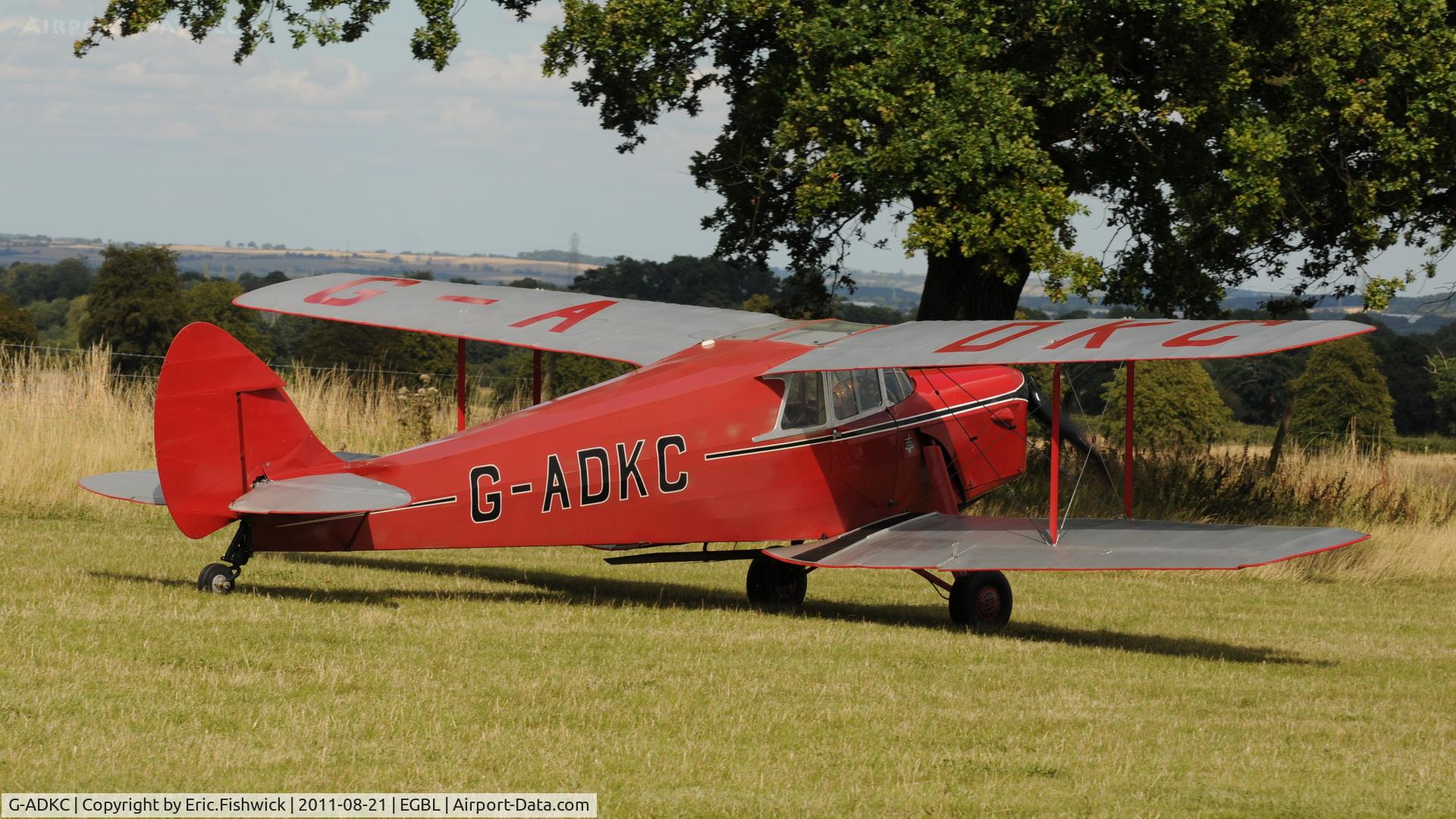 G-ADKC, 1936 De Havilland DH.87B Hornet Moth C/N 8064, 2. The de Havilland Moth Club International Moth Rally, celebrating the 80th anniversary of the DH82 Tiger Moth. Held at Belvoir Castle. A most enjoyable day.