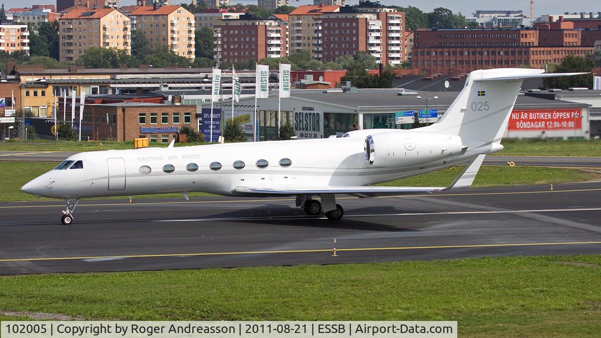 102005, 2008 Gulfstream Aerospace GV-SP (G550) C/N 5200, Swedish Air Force