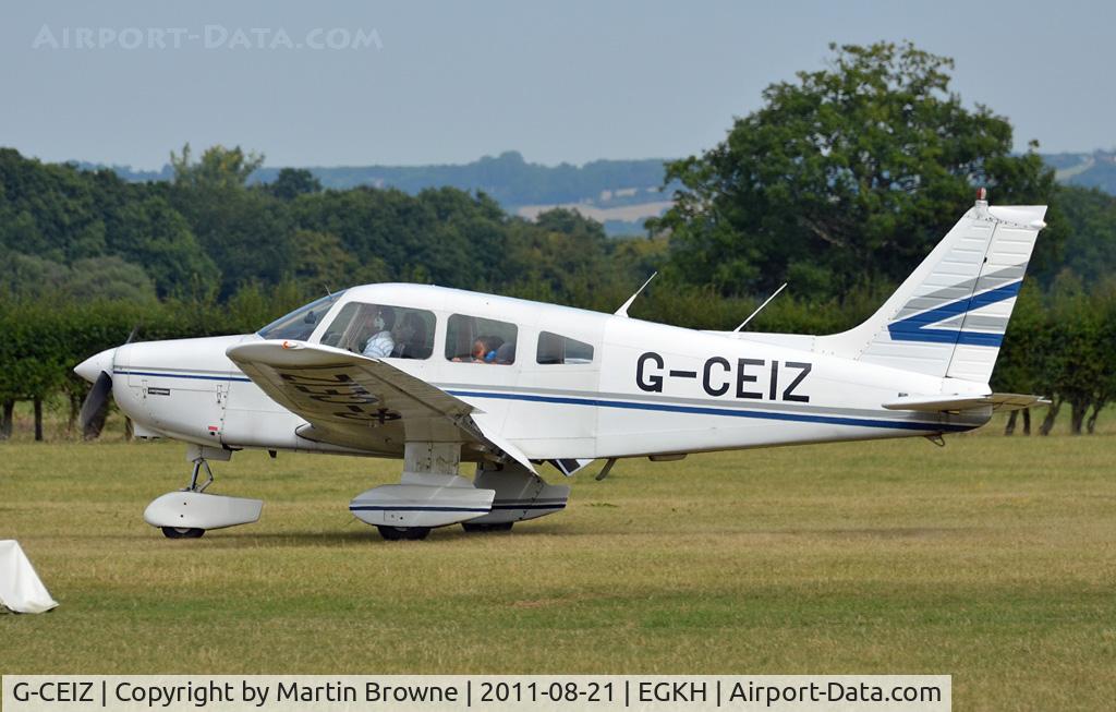 G-CEIZ, 1980 Piper PA-28-161 Cherokee Warrior II C/N 28-8116076, SHOT AT HEADCORN