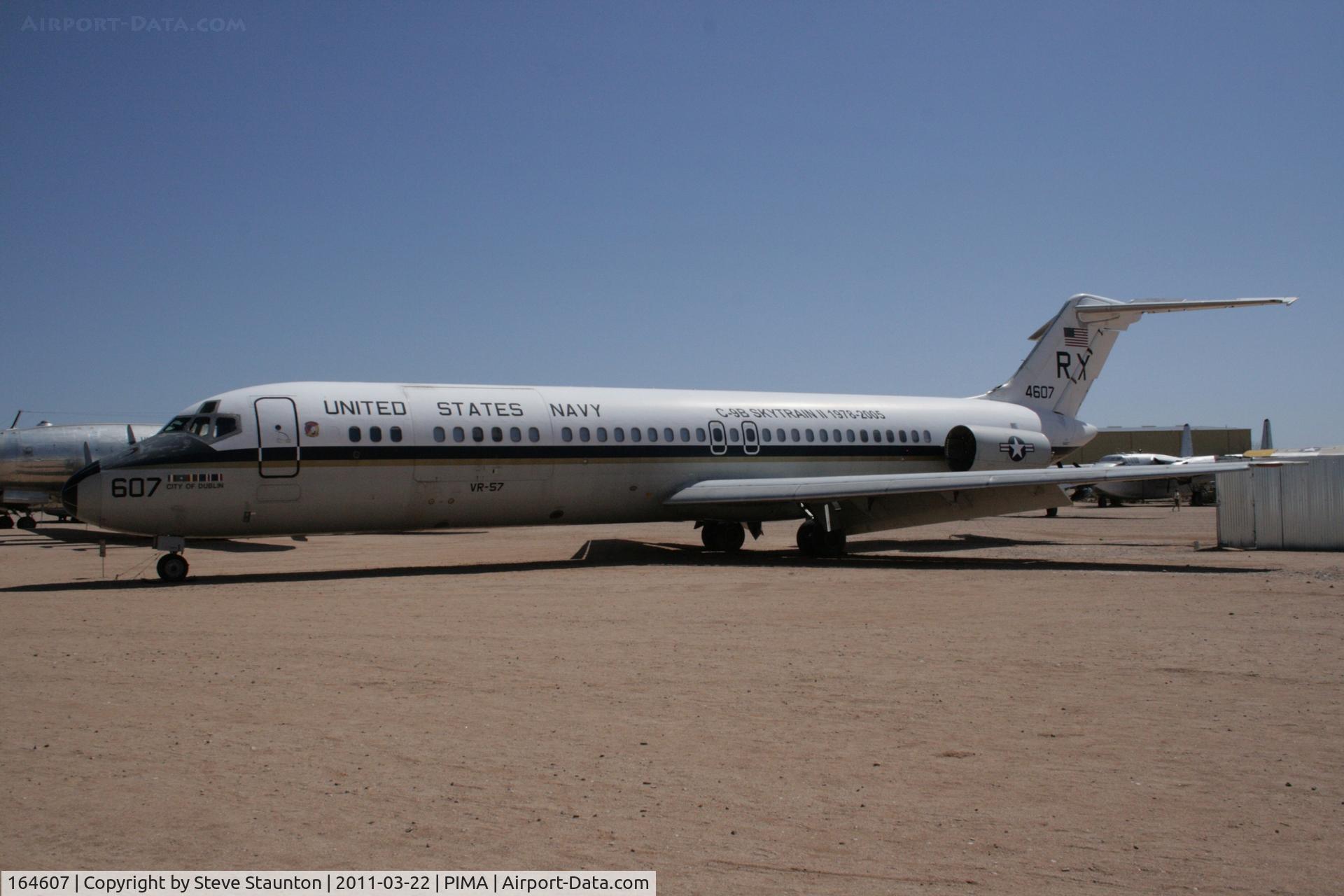 164607, 1972 McDonnell Douglas C-9B Skytrain II C/N 47428, Taken at Pima Air and Space Museum, in March 2011 whilst on an Aeroprint Aviation tour
